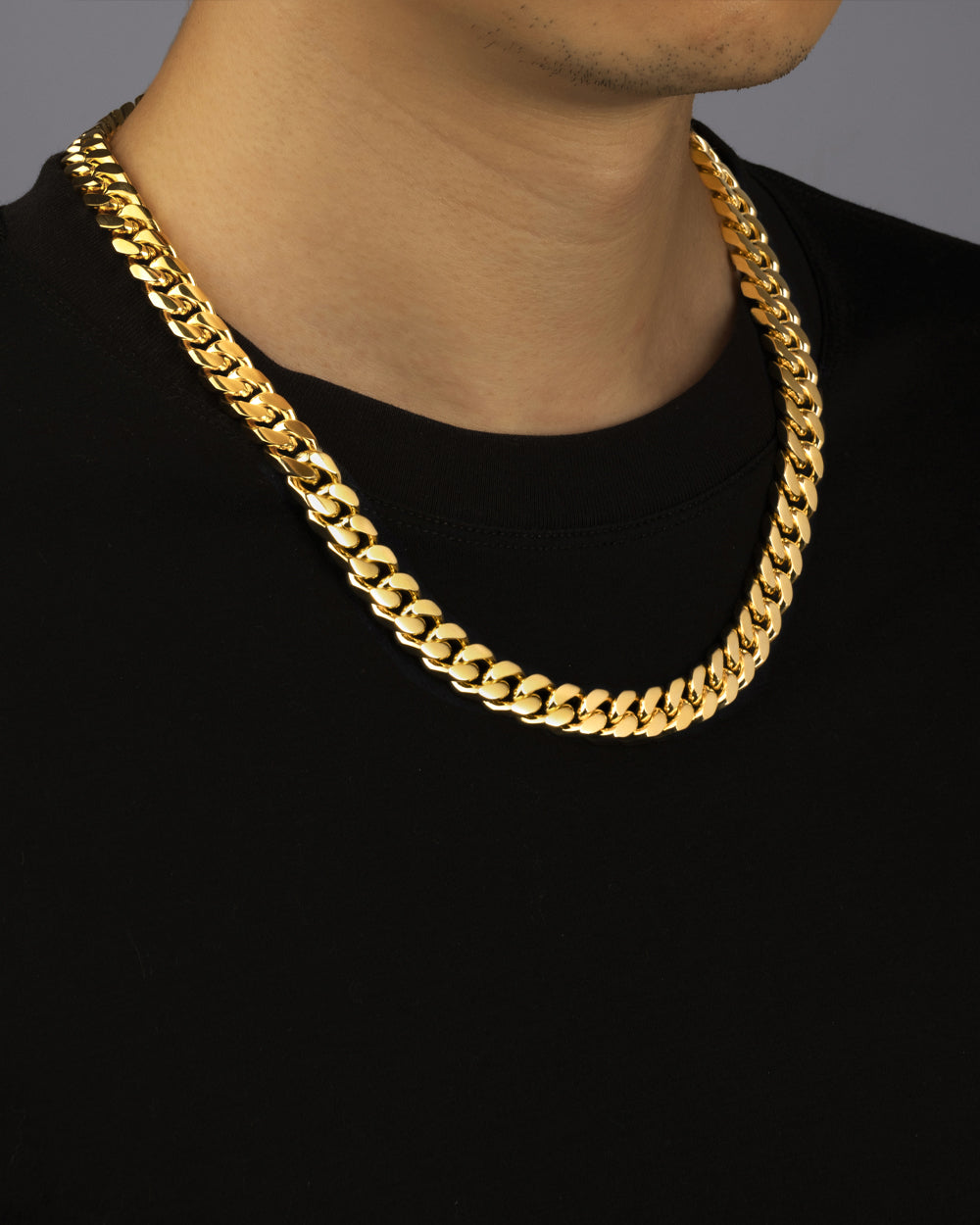CLEAN BOXED CUBANA CHAIN. - 11MM 18K GOLD