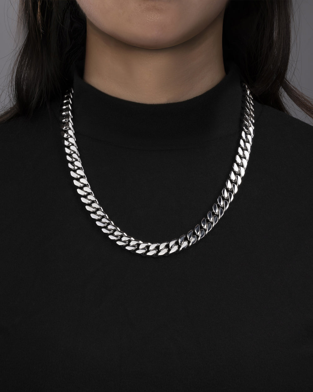 CLEAN BOXED CUBANA CHAIN. - 11MM WHITE GOLD