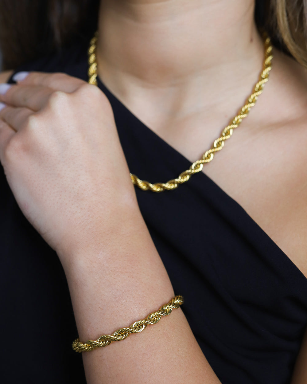 CLEAN ROPE BRACELET. - 6MM 18K GOLD