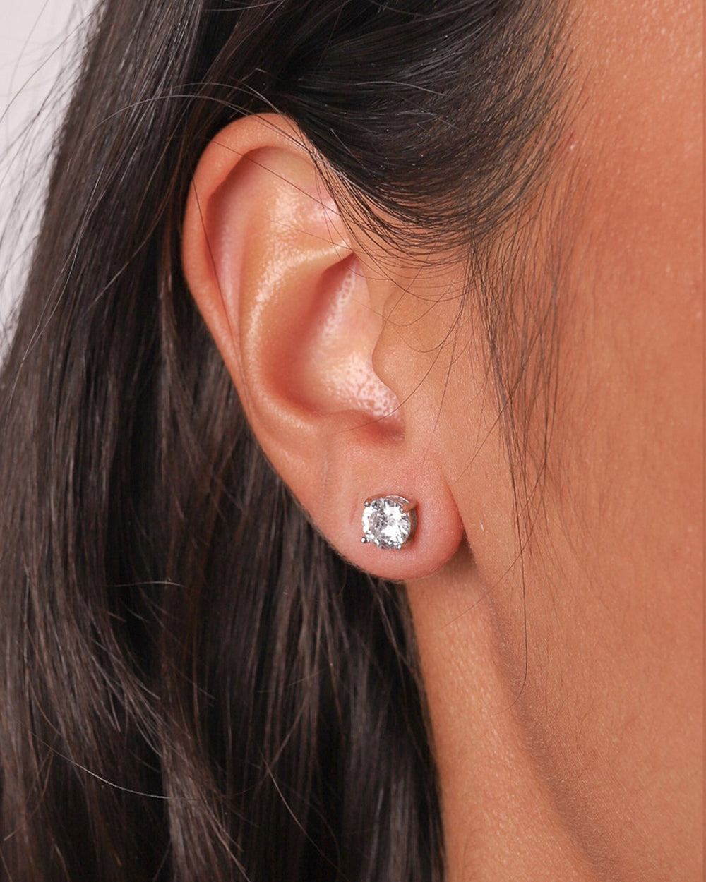 DRIP STUDS 925. - WHITE GOLD