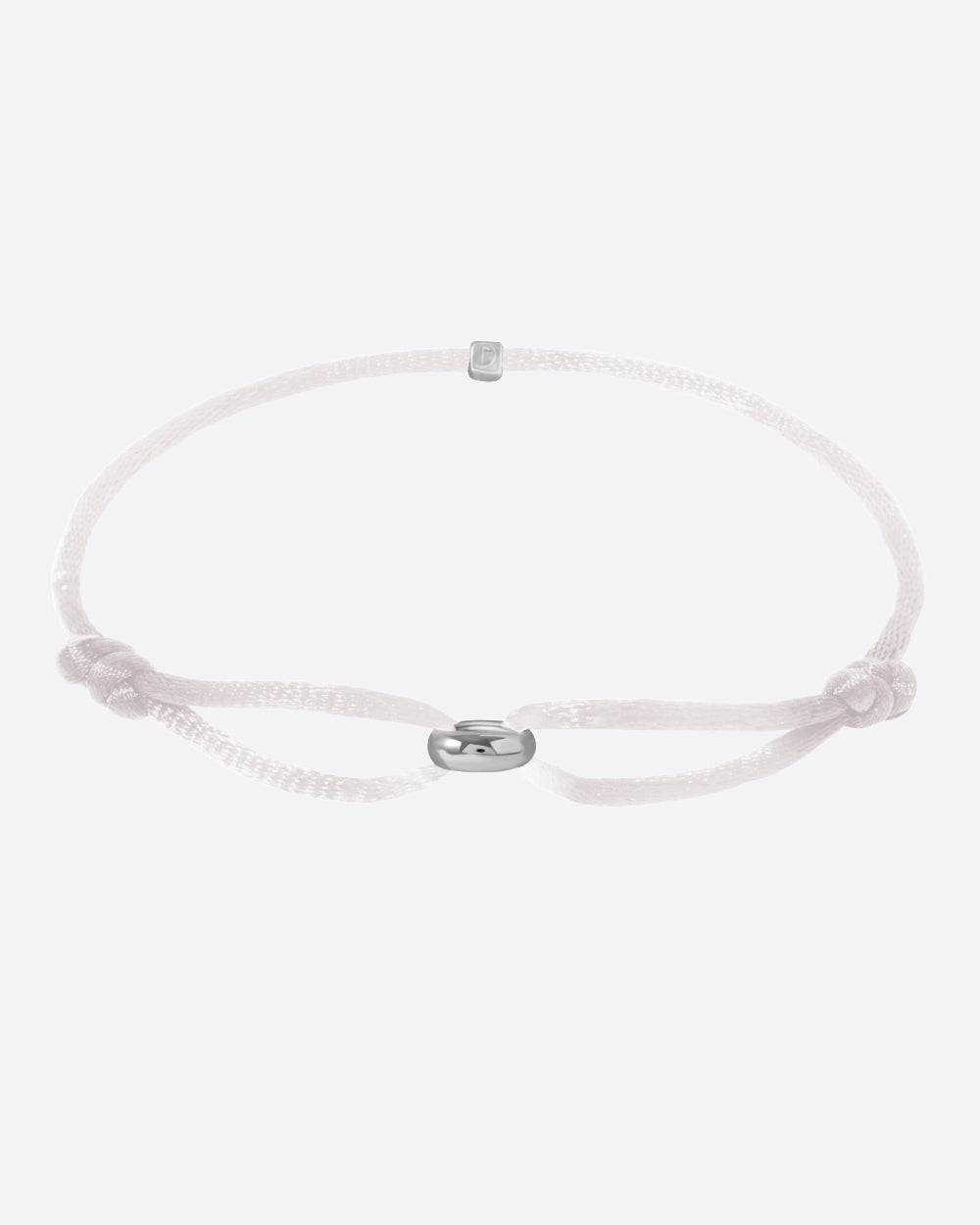 MINIMAL CORD BRACELET 925. - WHITE GOLD