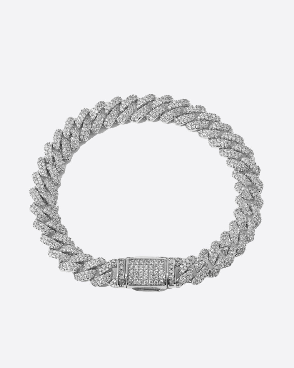 PRONG BRACELET. - 9MM WHITE GOLD