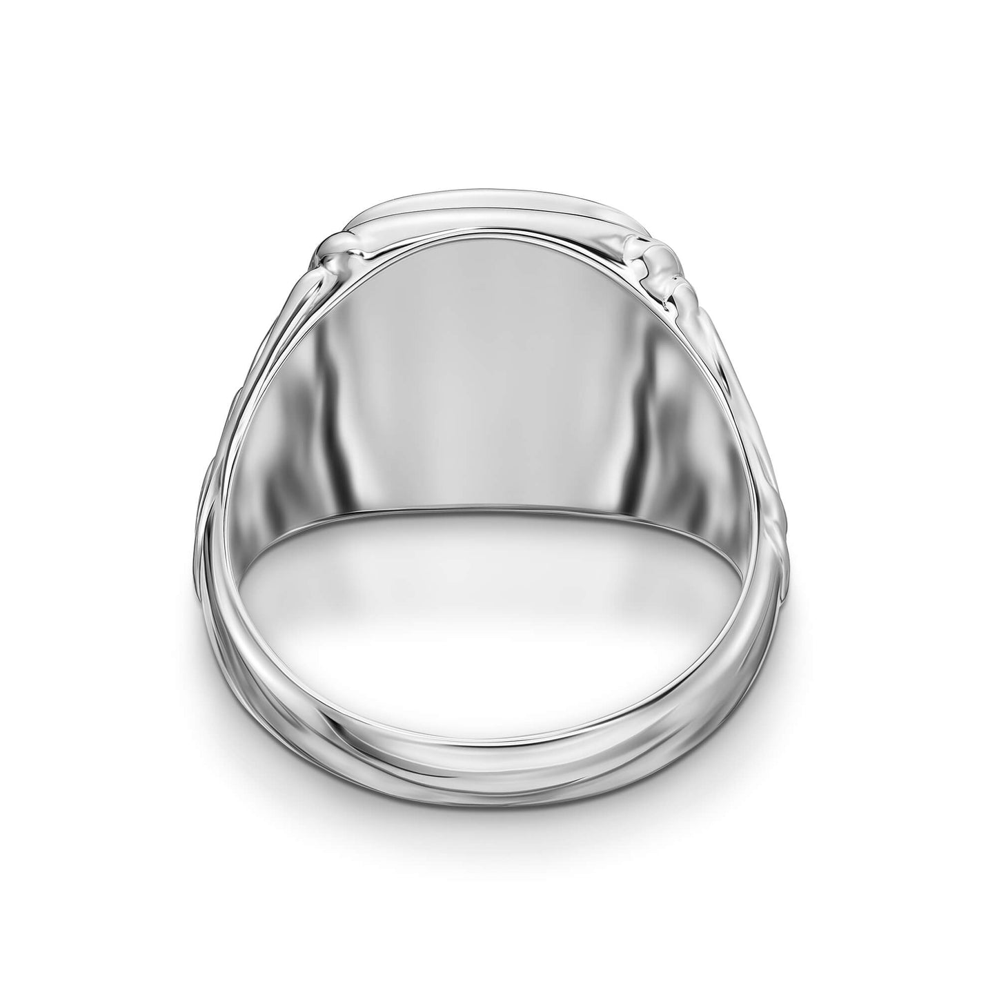 ART NOUVEAU SIEGELRING 925 SILBER RHODINIERT