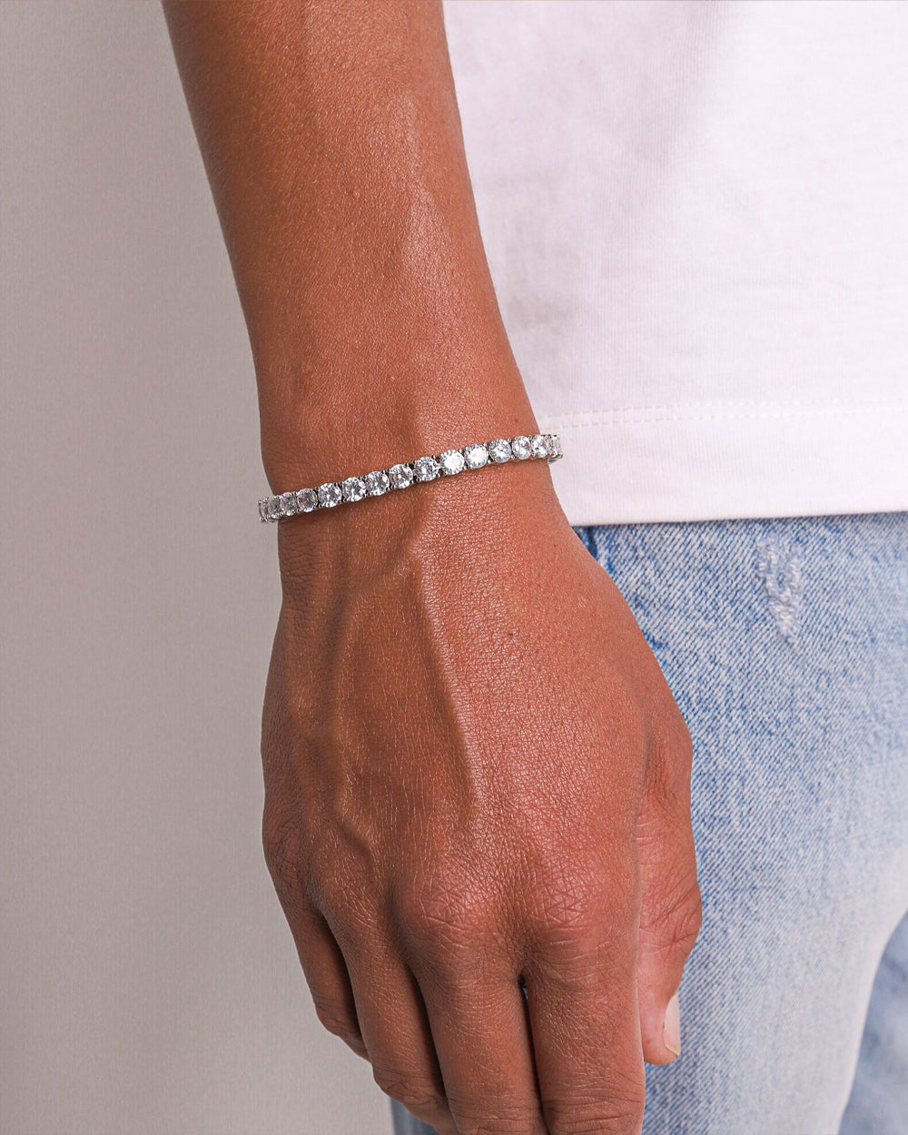 TENNISBOY. - 5MM WHITE GOLD