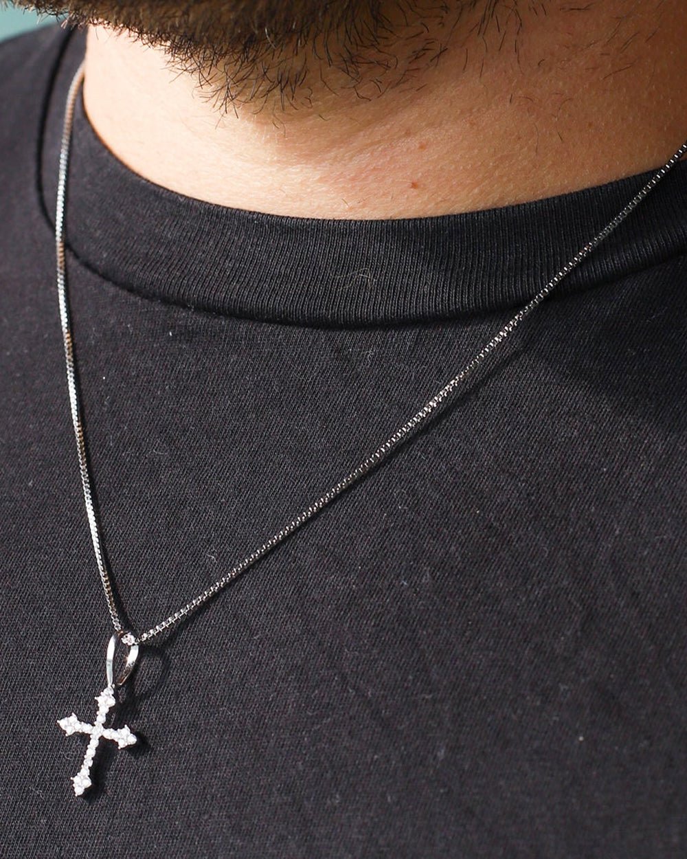 THE CROSS PENDANT 925. - WHITE GOLD