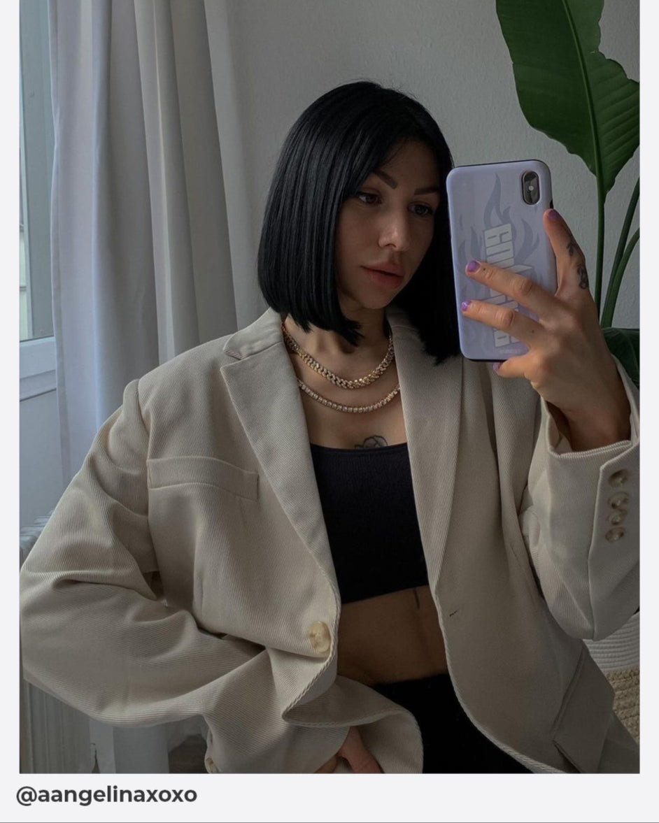 ICY CUBANA CHAIN. - 8MM 18K GOLD