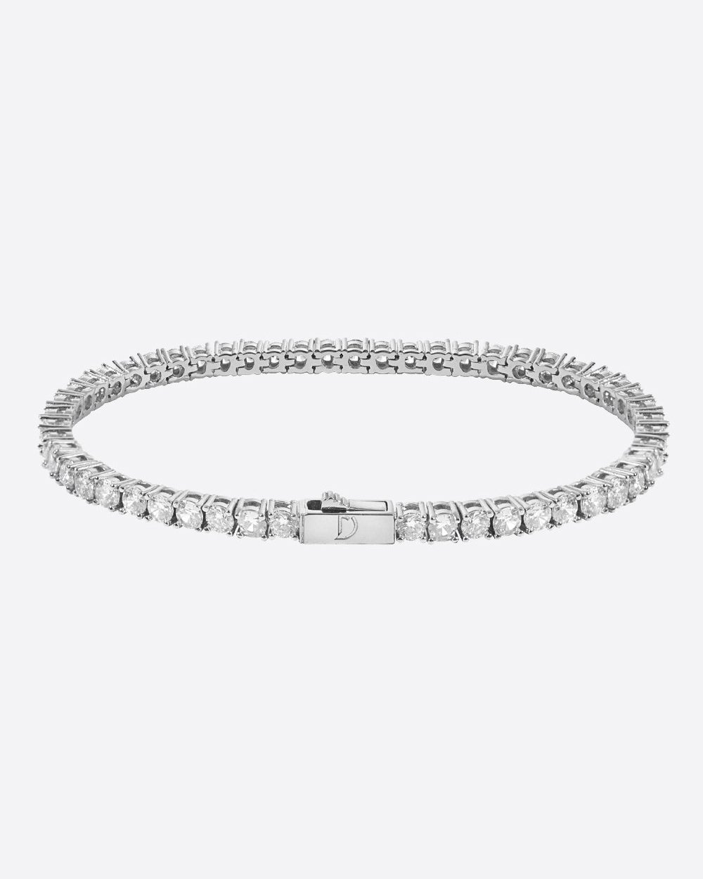 TENNISBOY. - 4MM WHITE GOLD