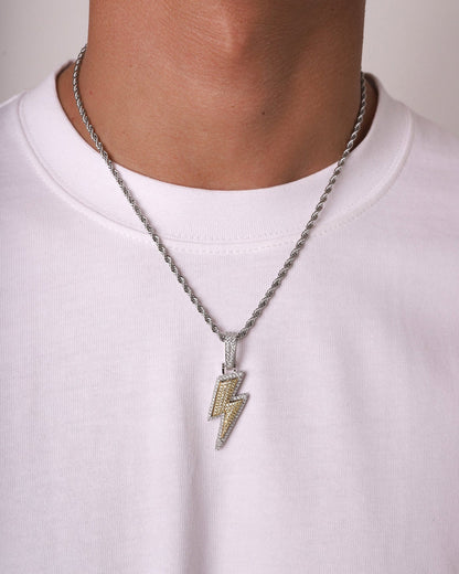 BLITZ PIECE PENDANT. - WHITE GOLD