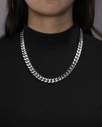 CLEAN BOXED CUBANA CHAIN. - 11MM WHITE GOLD