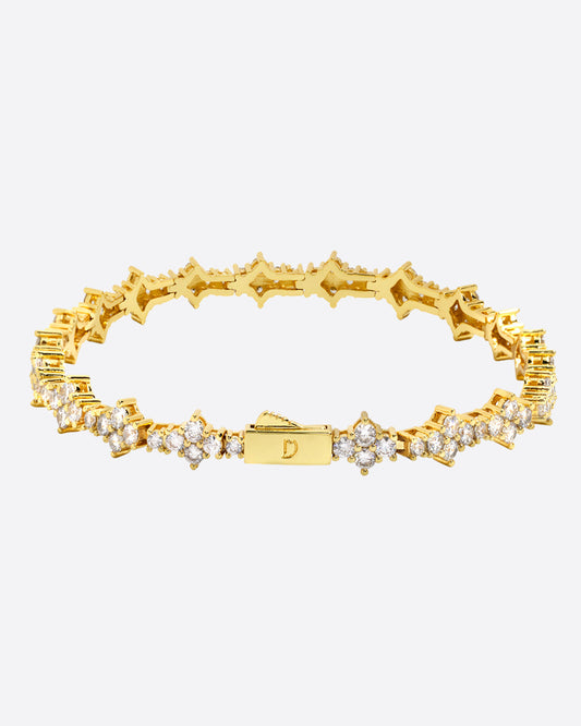 HONEYCOMB BRACELET. - 3MM 18K GOLD