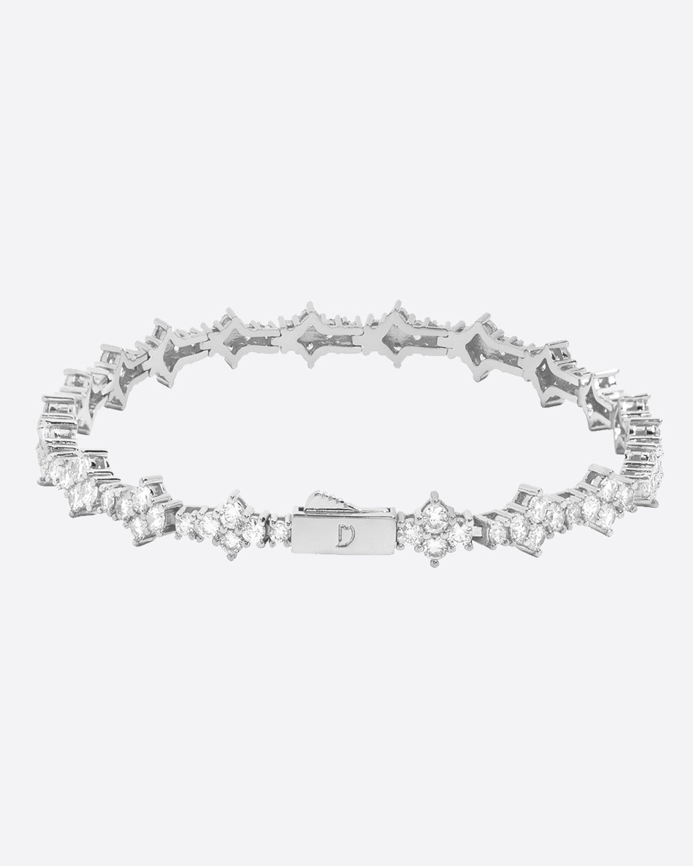 HONEYCOMB BRACELET. - 3MM WHITE GOLD