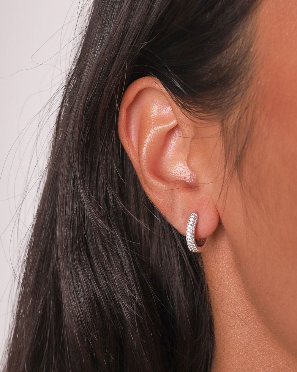 HOOPS 925. - WHITE GOLD