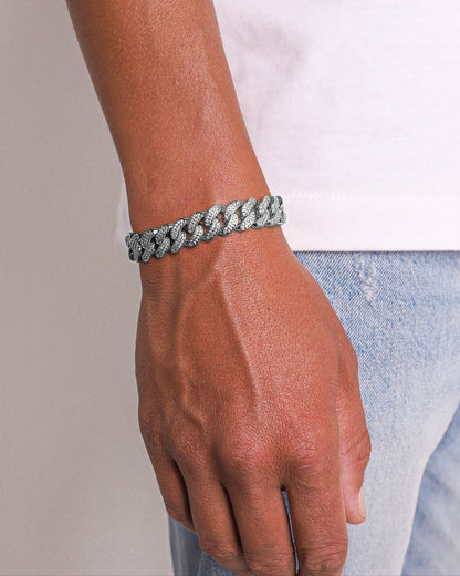 ICED CUBANA. - 12MM WHITE GOLD