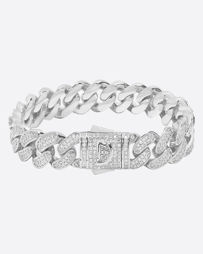 ICED CUBANA. - 12MM WHITE GOLD