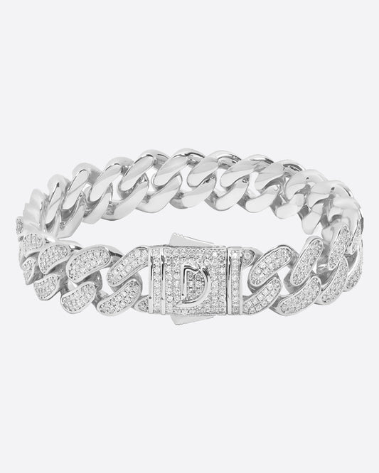 ICED CUBANA. - 12MM WHITE GOLD