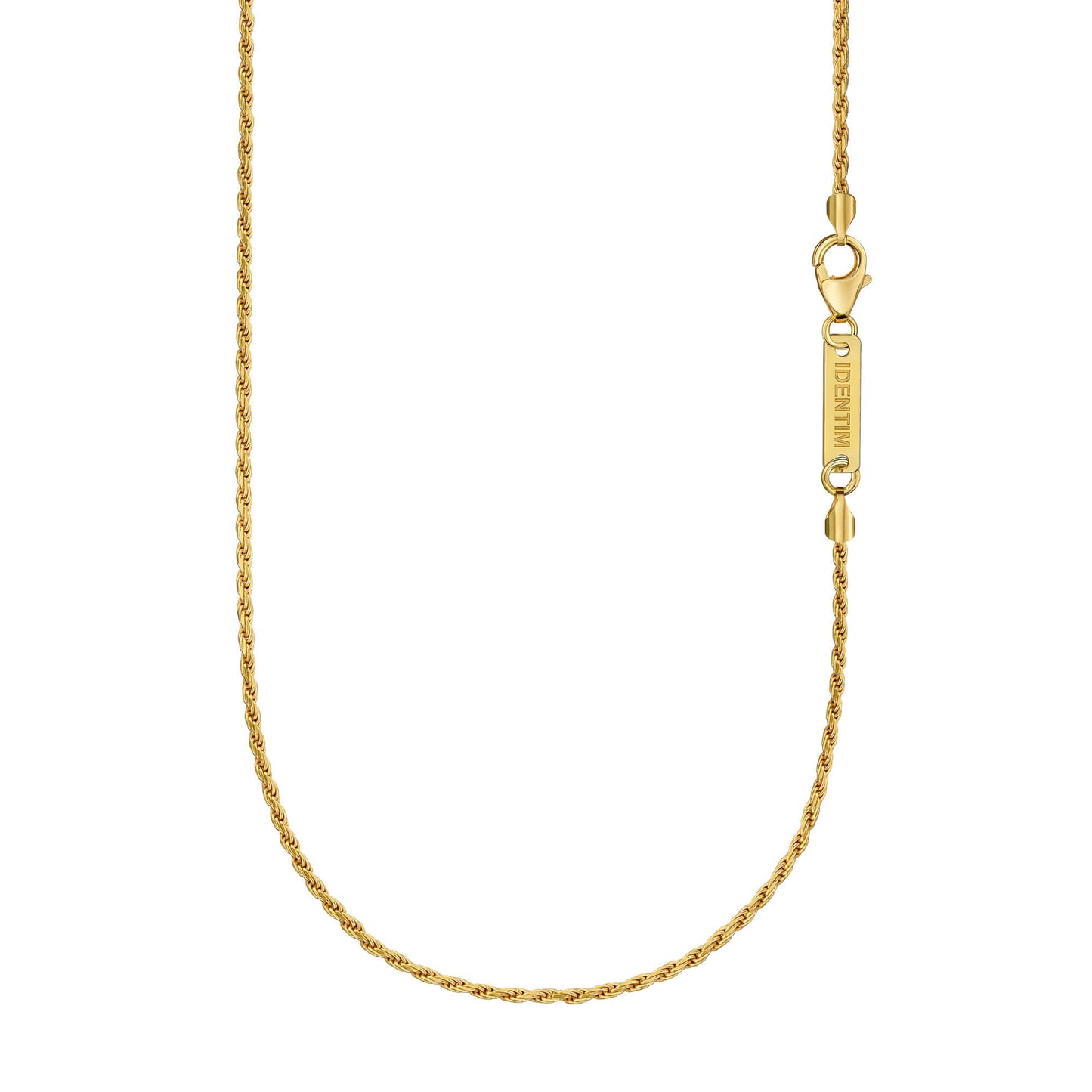 KORDELKETTE 925 SILBER 18 KARAT VERGOLDET 2,00MM