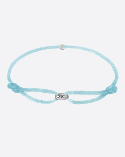 MINIMAL CORD BRACELET 925. - WHITE GOLD