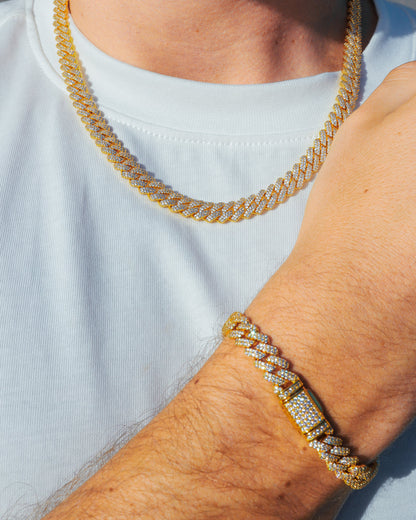 PRONG BRACELET. - 9MM 18K GOLD