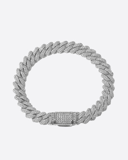 PRONG BRACELET. - 9MM WHITE GOLD