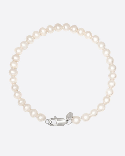 WATERPEARLS BRACELET. - 5MM 925 STERLING SILVER