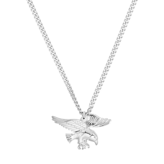 ADLER HALSKETTE ANHÄNGER 925 SILBER RHODINIERT