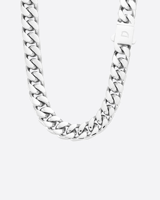 CLEAN BOXED CUBANA CHAIN. - 11MM WHITE GOLD