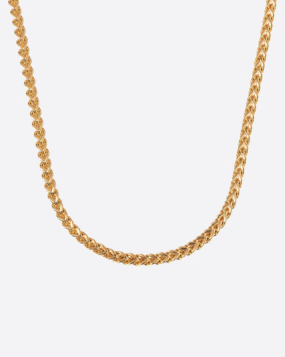 CLEAN FRANCO CHAIN. - 3MM 18K GOLD