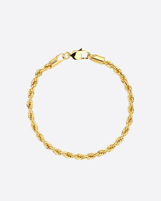 CLEAN ROPE BRACELET. - 3MM 18K GOLD