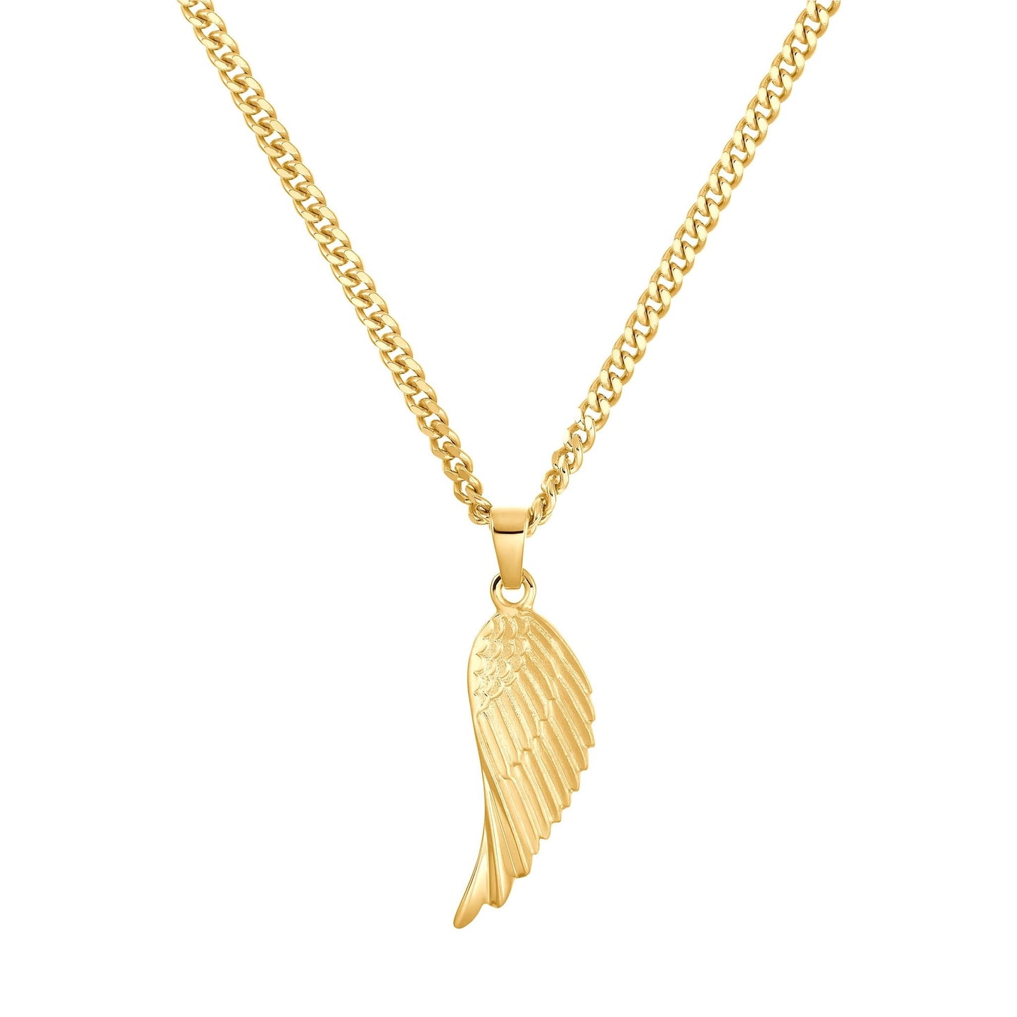 FLÜGEL HALSKETTE 925 SILBER 18 KARAT VERGOLDET