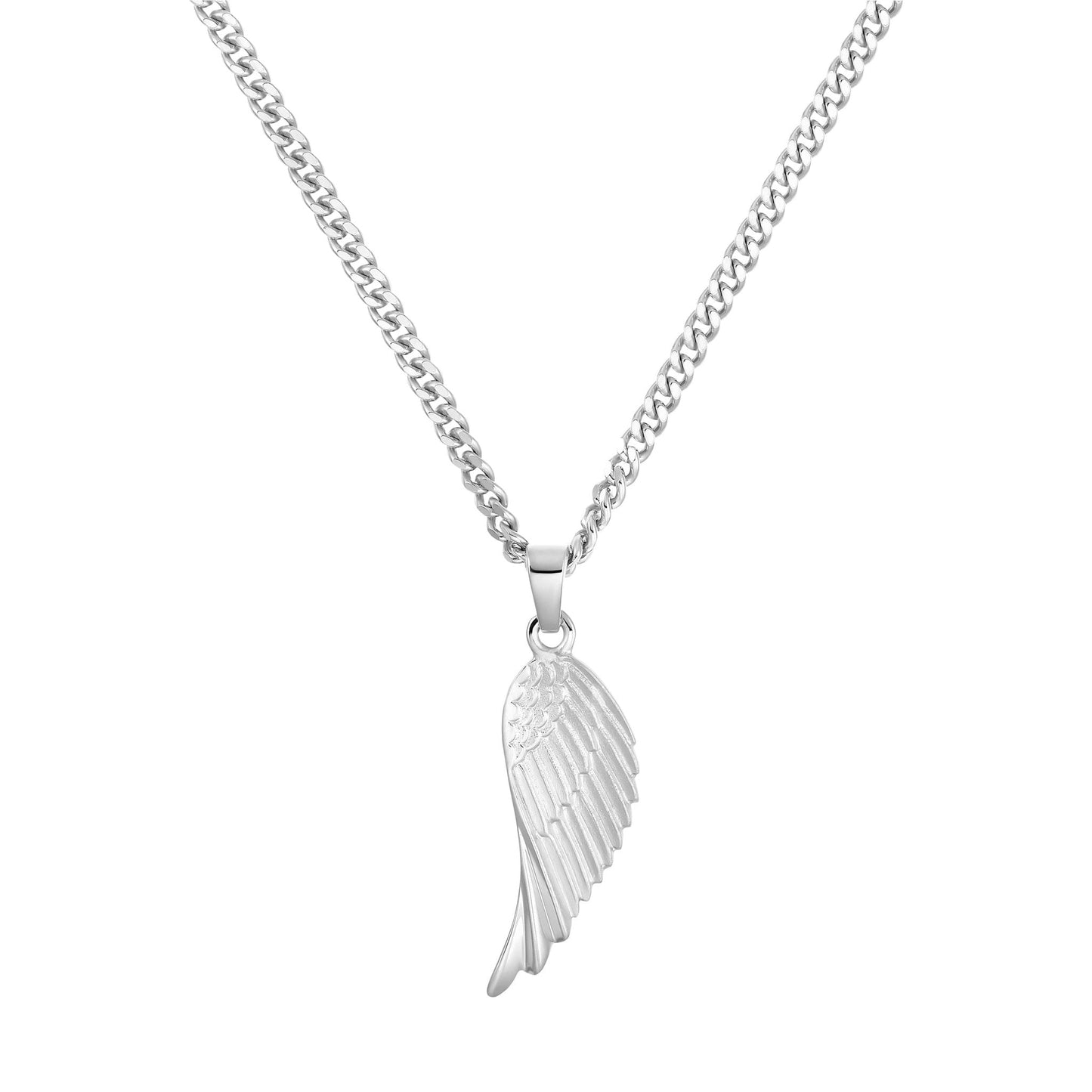 FLÜGEL HALSKETTE 925 SILBER RHODINIERT
