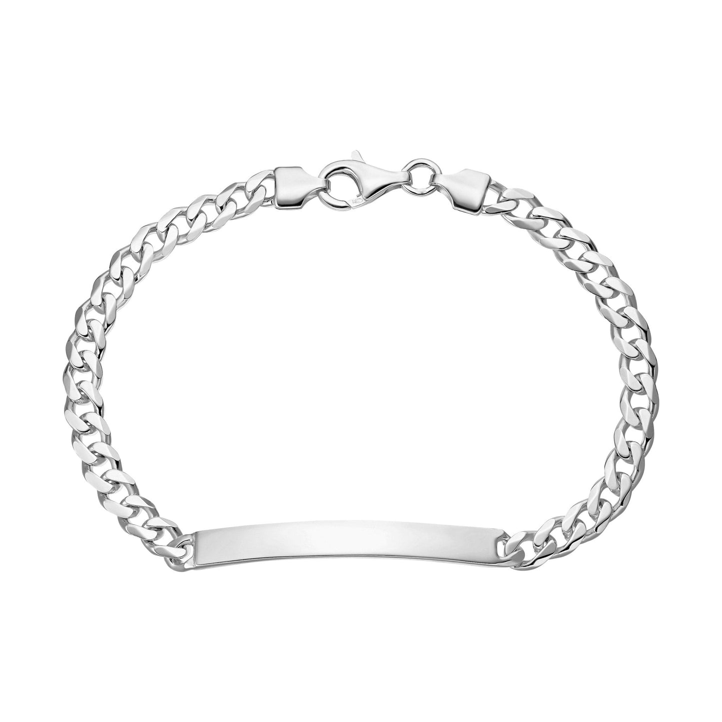 ID-ARMBAND PANZER KUBANISCH 925 SILBER RHODINIERT