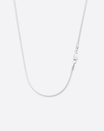 CLEAN SNAKE CHAIN. - 2MM WHITE GOLD