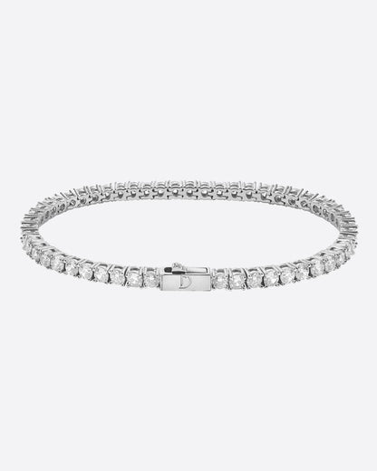 TENNISBOY. - 3MM WHITE GOLD