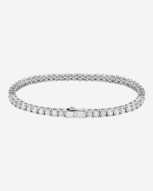 TENNISBOY. - 3MM WHITE GOLD