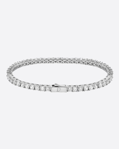 TENNISBOY. - 4MM WHITE GOLD