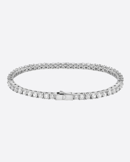 TENNISBOY. - 4MM WHITE GOLD